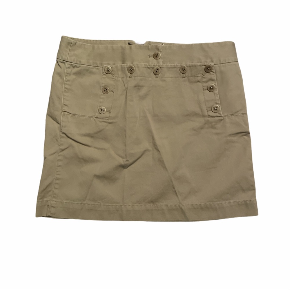 J. Crew Button Mini Skirt